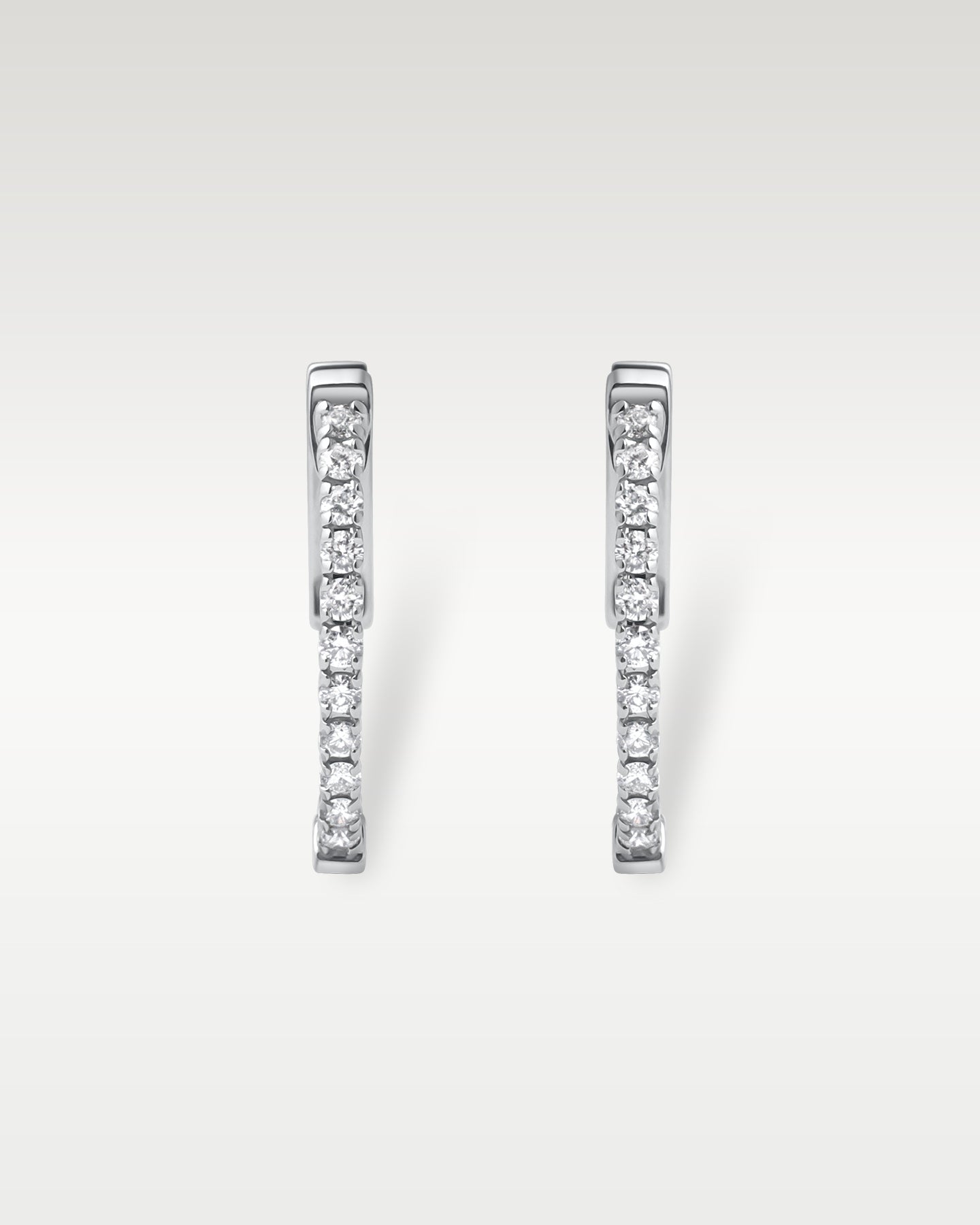 White Gold Diamond Hoop Earrings | Noah's Fine Jewelry Dallas