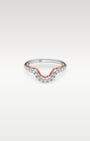 14k White and Rose Gold Curved Diamond Ring | Noah's Fine Jewelry Frisco TX