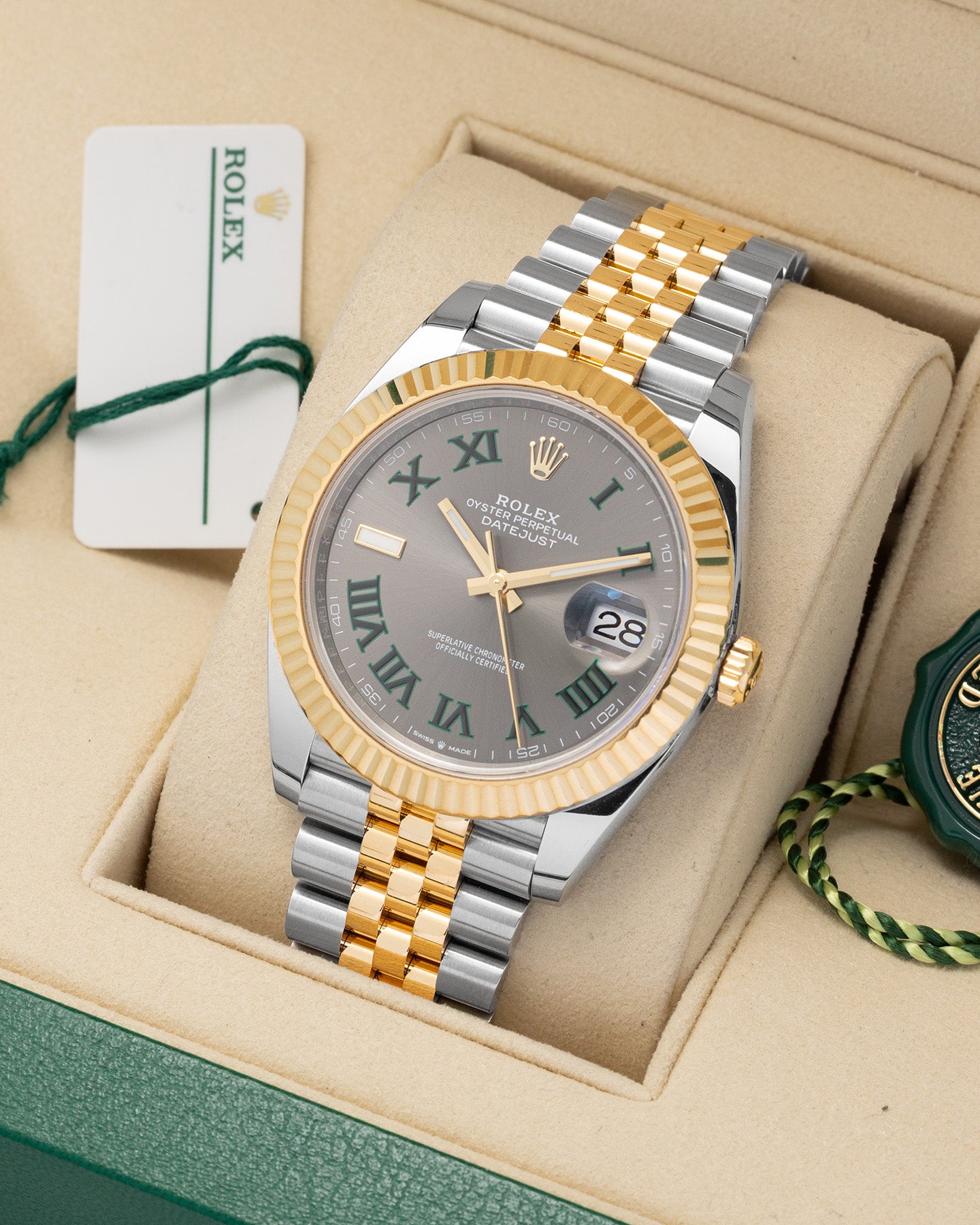 Wimbledon Rolex Datejust 126333 | Noah's Fine Watches Dallas, Texas