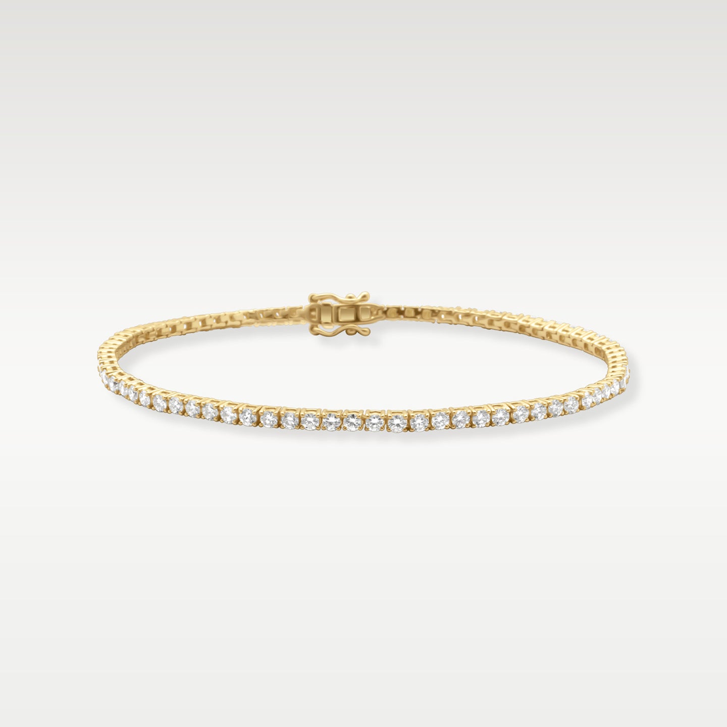 Yellow Gold 3.14ct Diamond Tennis Bracelet | Noah's Fine Jewelry and Watches Dallas