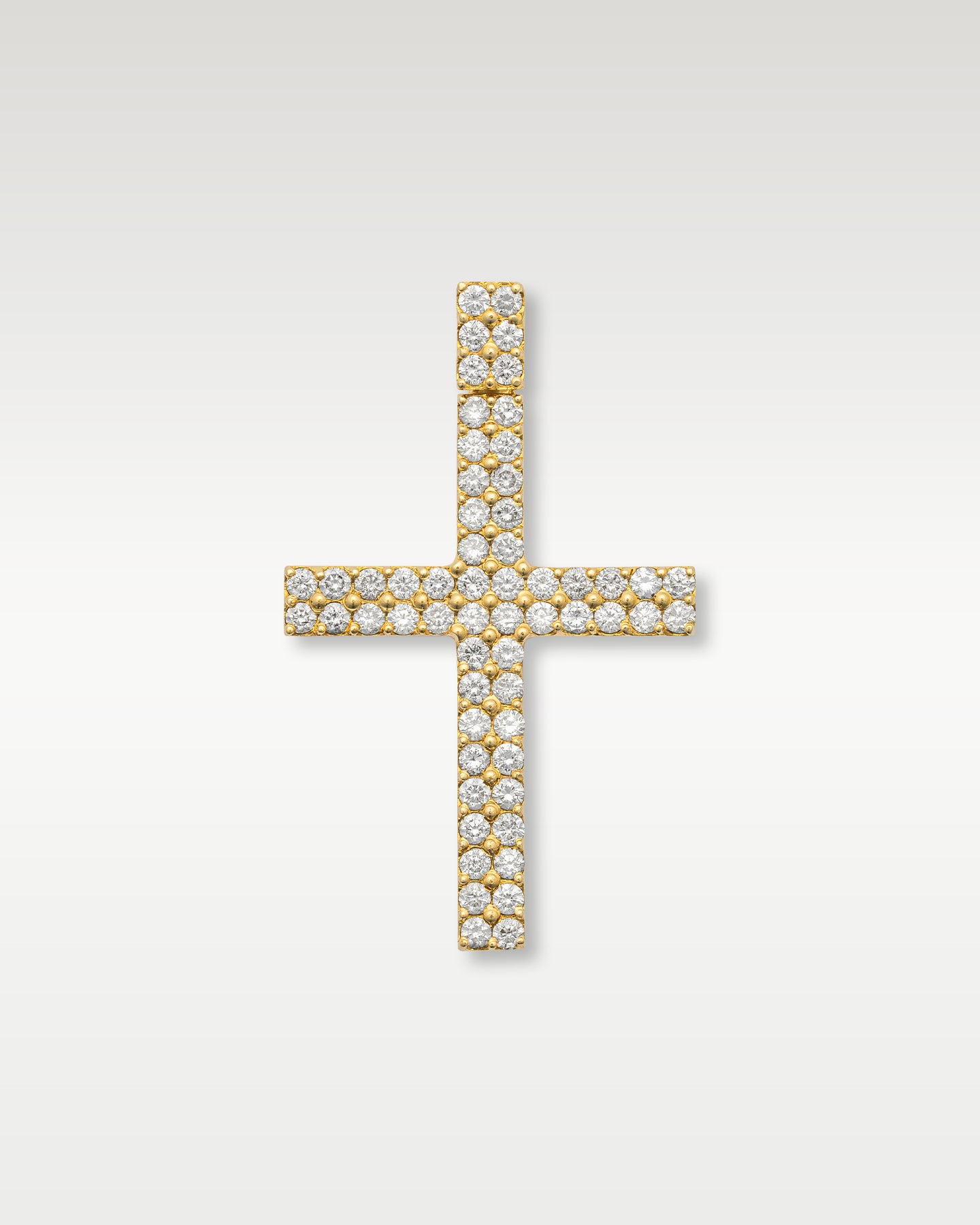 Yellow Gold 9.00CT Diamond Cross Pendant