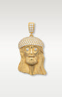 Yellow Gold Diamond Jesus Pendant