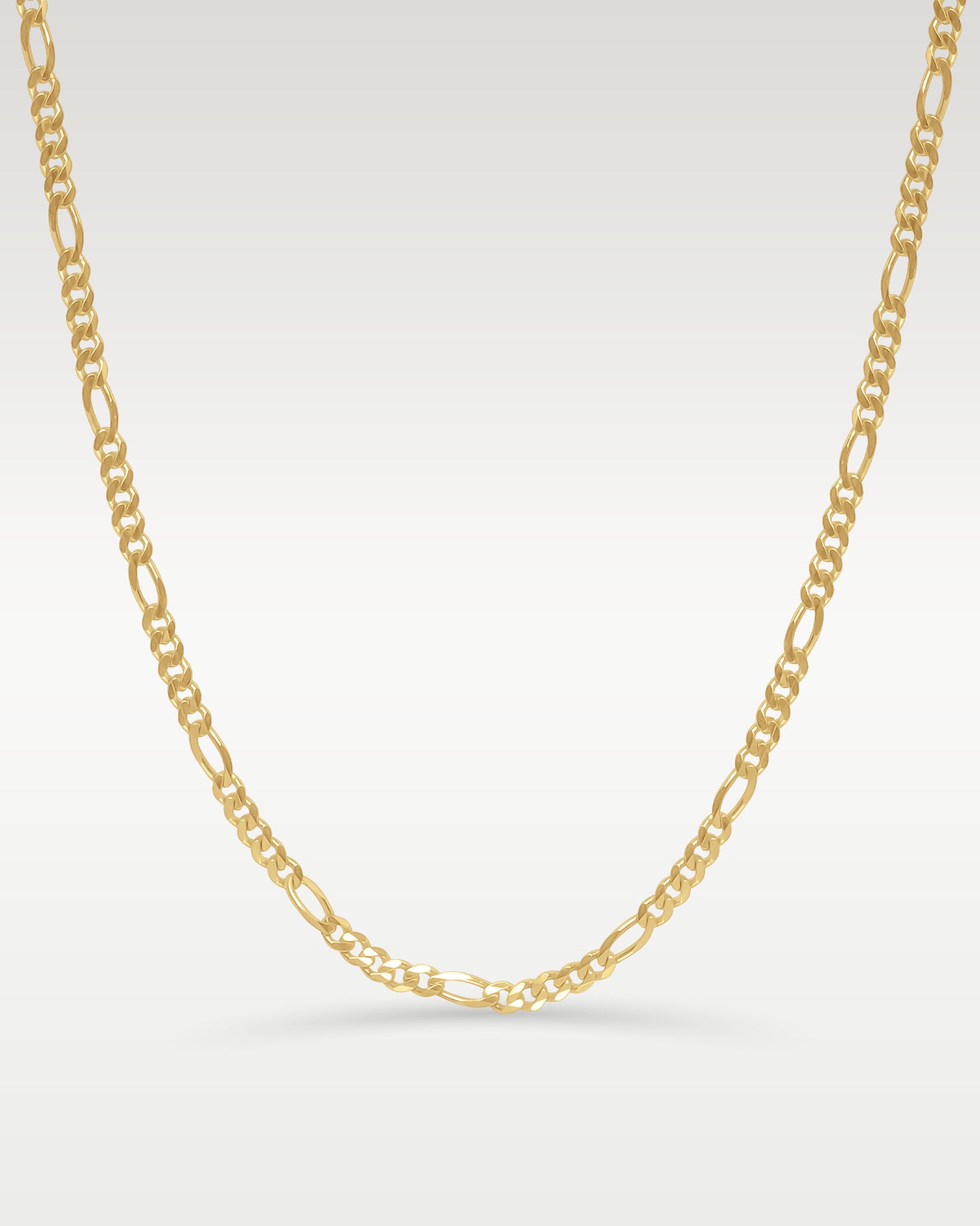 14k Yellow Gold Figaro Chain Necklace – Noah's Fine Watches Jewelry