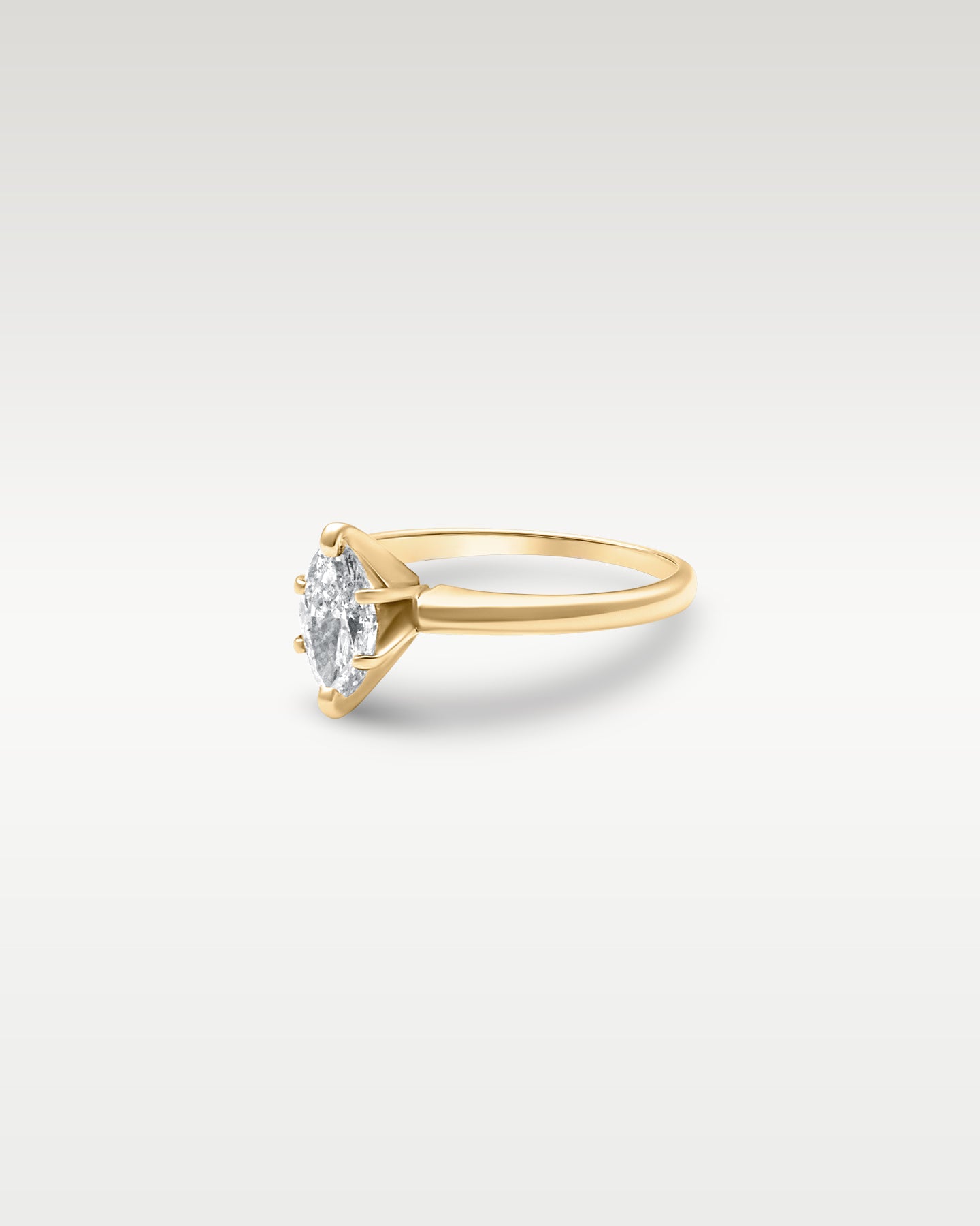 14k Yellow Gold Marquise Diamond Engagement Ring | Noah’s Fine Jewelry Dallas