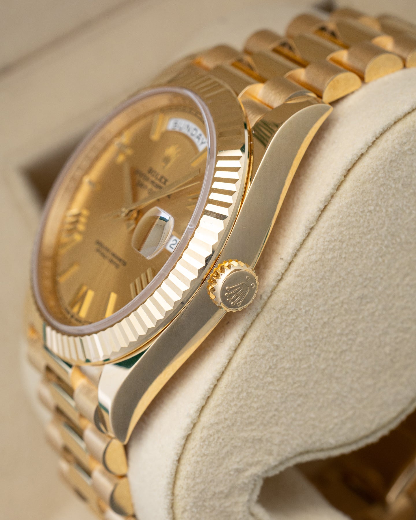 Yellow Gold Rolex Day-Date 228238 at Noah's Fine Watches & Jewelry in Frisco, Texas