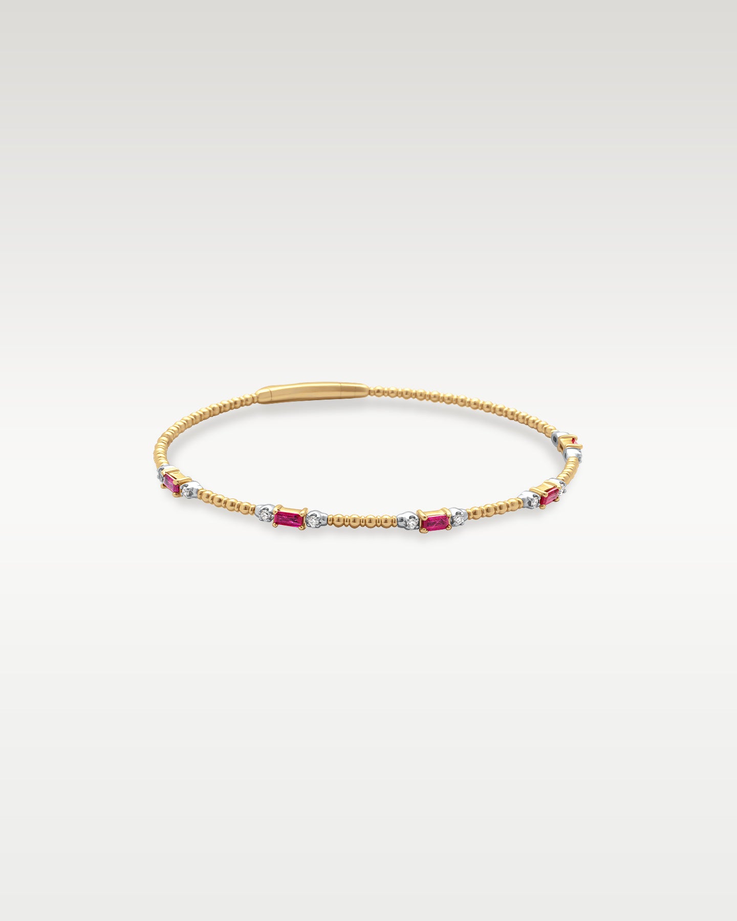 Gold Ruby Diamond Bangle Bracelet | Noah's Fine Jewelry and Watches Dallas