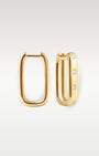 Yellow Gold Square Diamond Hoop Earrings | Noah's Fine Jewelry Dallas