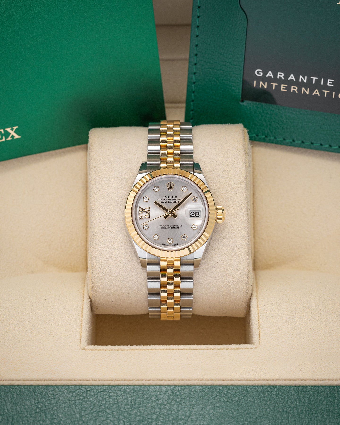 Rolex Datejust 279173 Silver Diamond Dial Watch | Noah's Fine Watches and Jewelry Dallas