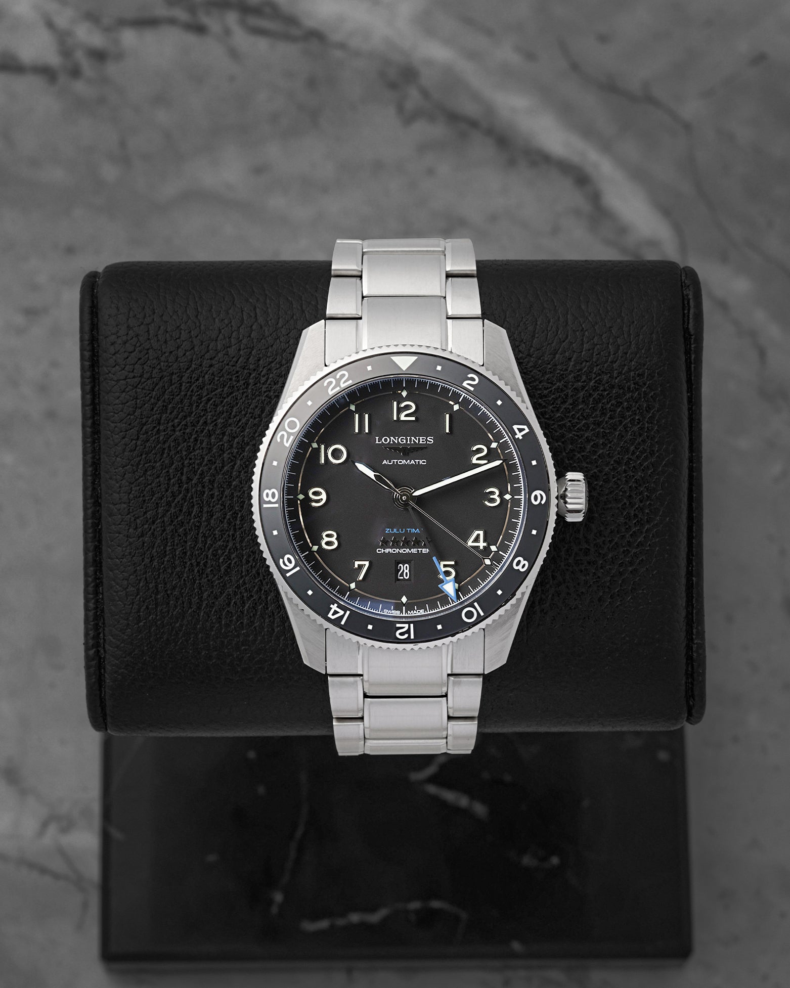 るる　904045 Longines Spirit Zulu Time L3.812.4.53.6 – Noah's Fine Watches