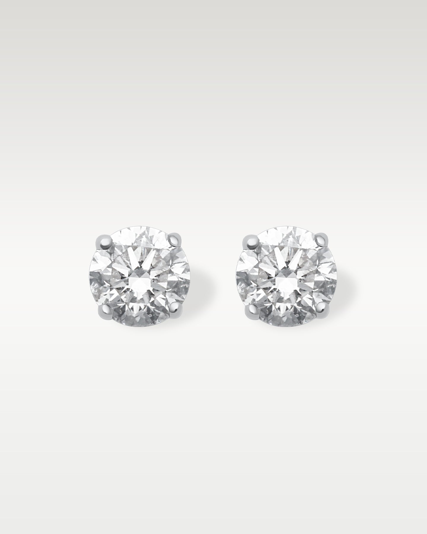 0.75ct Diamond Stud Earrings in 14K White Gold | Frisco, Texas Jewelry Store