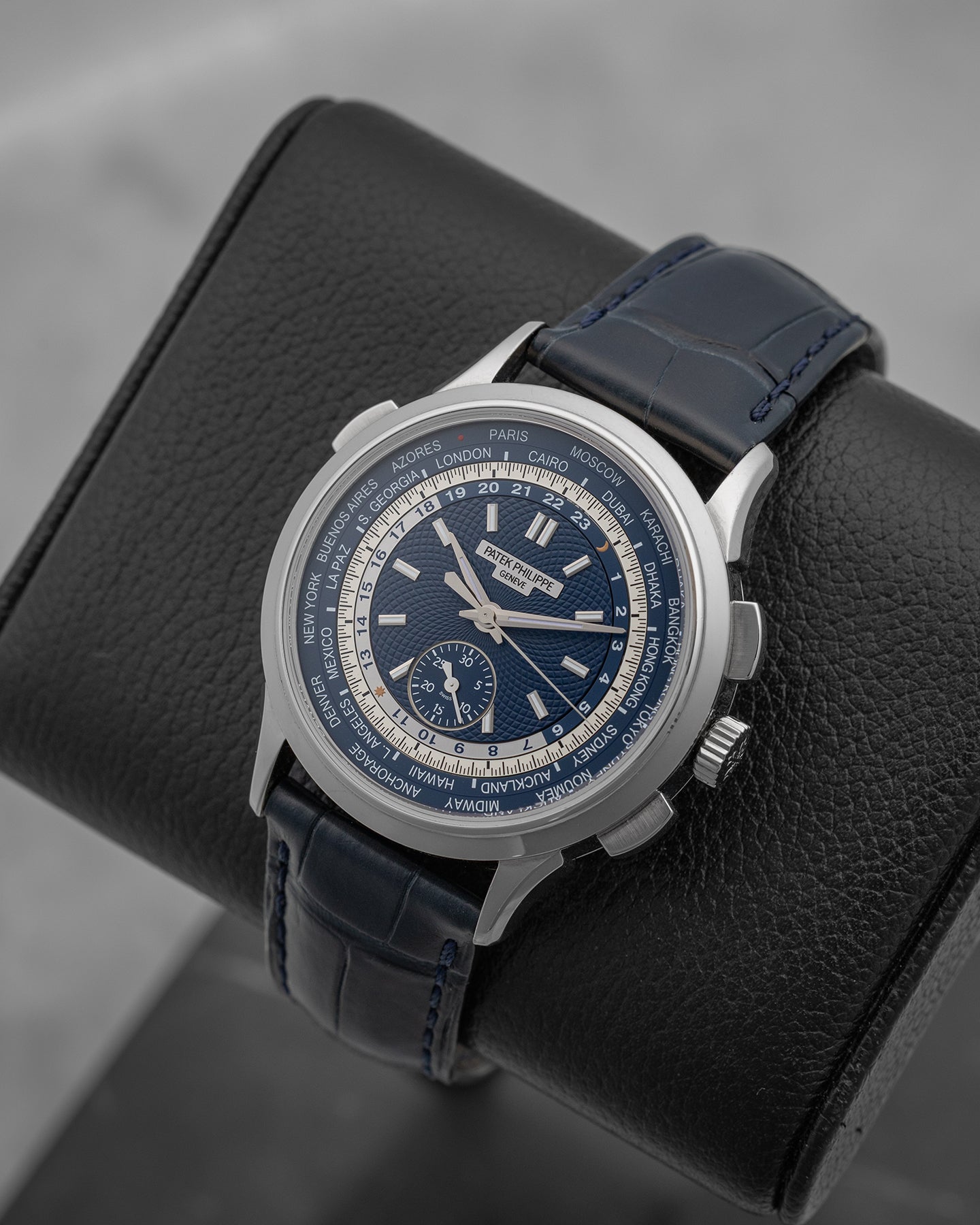 Patek Philippe World Time Chronograph 5930G-010 | Noah's Fine Watches Dallas, Texas