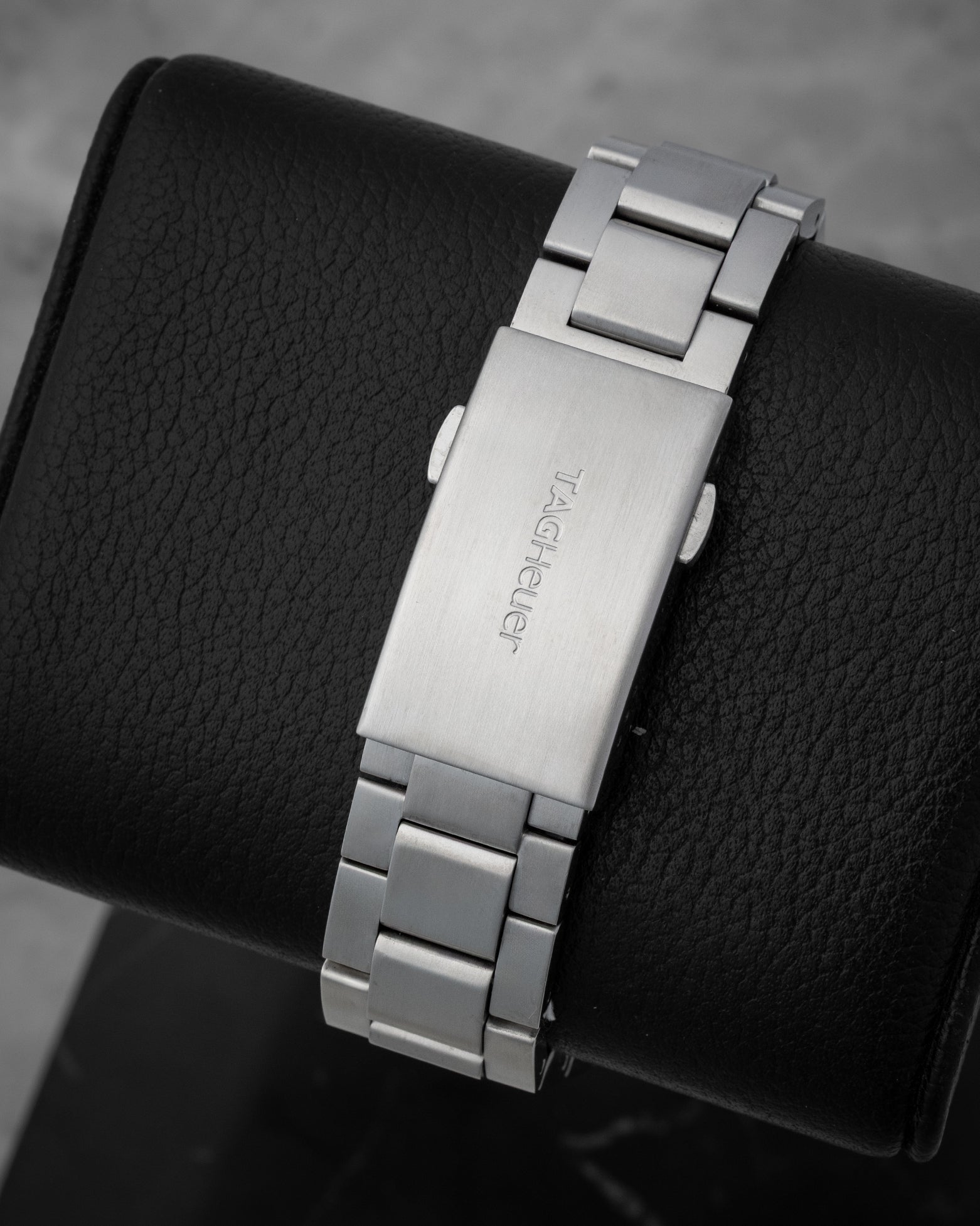 TAG Heuer stainless steel watch bracelet and folding deployment clasp with extension system