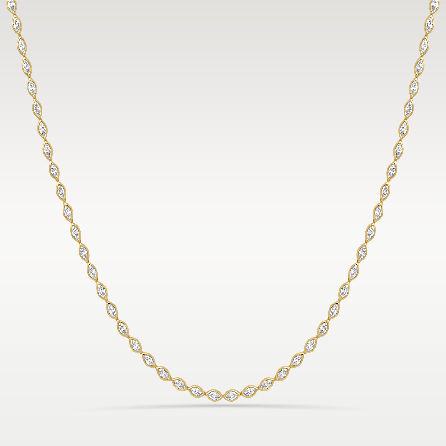 Yellow Gold 9CT Diamond Tennis Necklace at Noah's Fine Watches & Jewelry