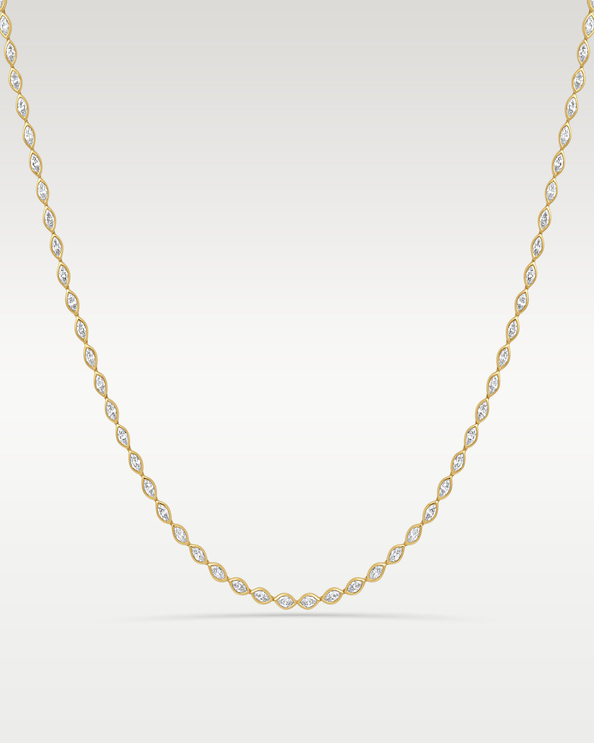 Yellow Gold 9CT Diamond Tennis Necklace at Noah's Fine Watches & Jewelry