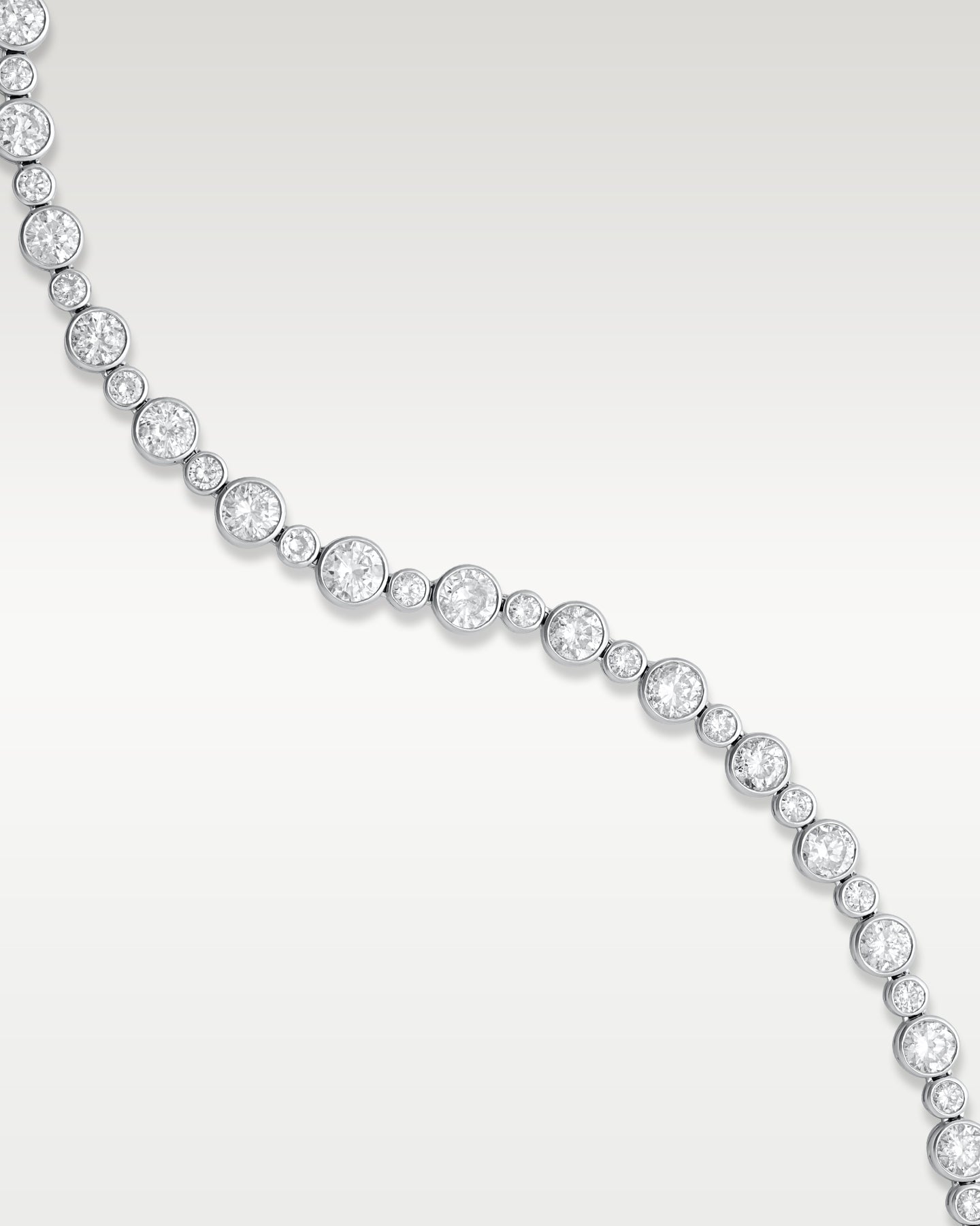 Platinum 14CT Diamond Tennis Necklace at Noah's Fine Watches & Jewelry