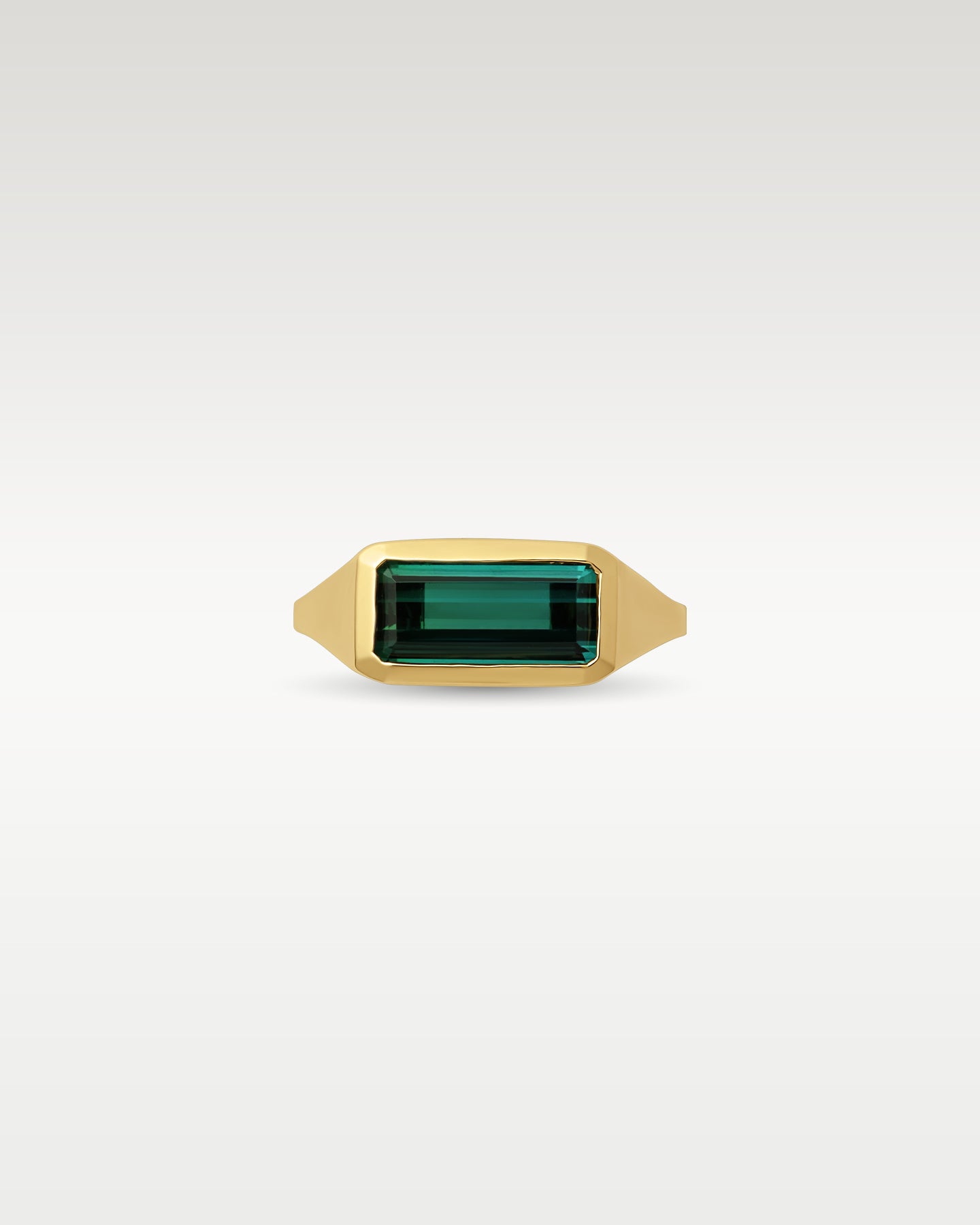 Yellow Gold Tourmaline Signet Ring at Noah's Fine Watches & Jewelry 