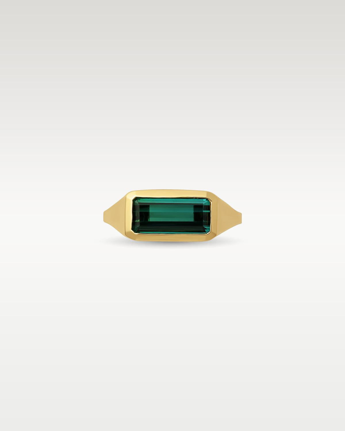 Yellow Gold Tourmaline Signet Ring at Noah's Fine Watches & Jewelry 