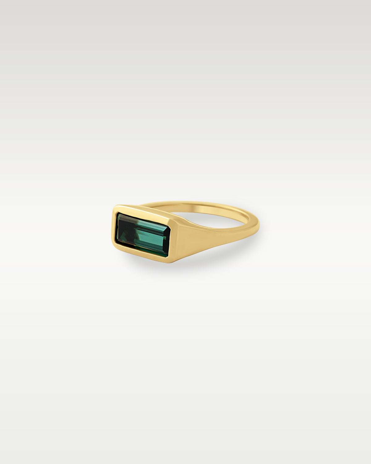 Yellow Gold Tourmaline Signet Ring at Noah's Fine Watches & Jewelry 