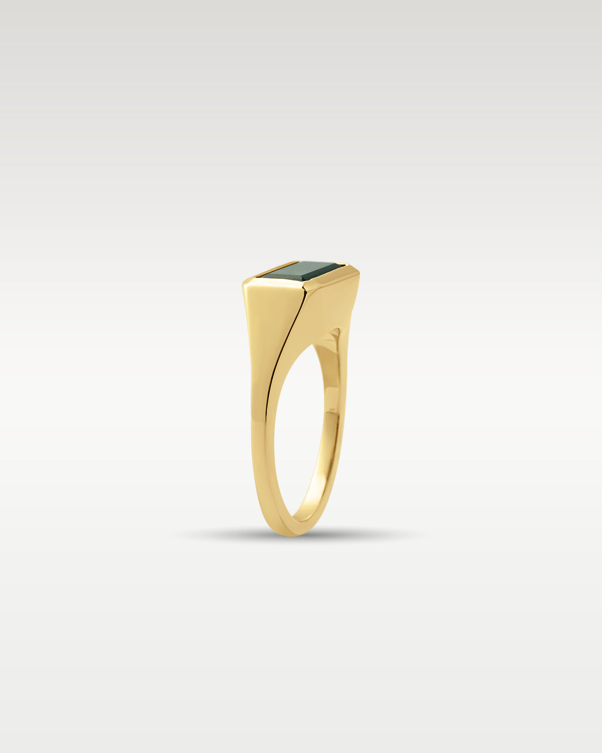 Yellow Gold Tourmaline Signet Ring at Noah's Fine Watches & Jewelry 
