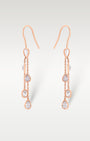 1.99ct Natural Pink Diamond Dangle Earrings in 14K Rose Gold | Frisco, Texas Jewelry Store