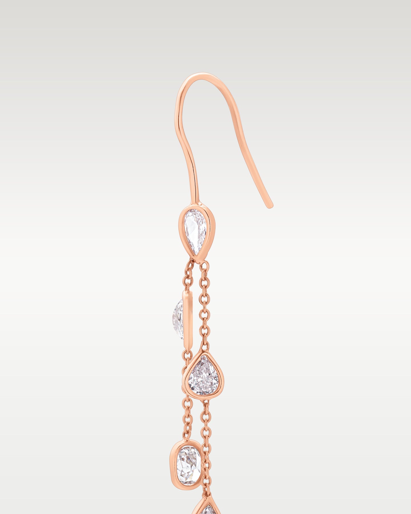 1.99ct Natural Pink Diamond Dangle Earrings in 14K Rose Gold | Frisco, Texas Jewelry Store