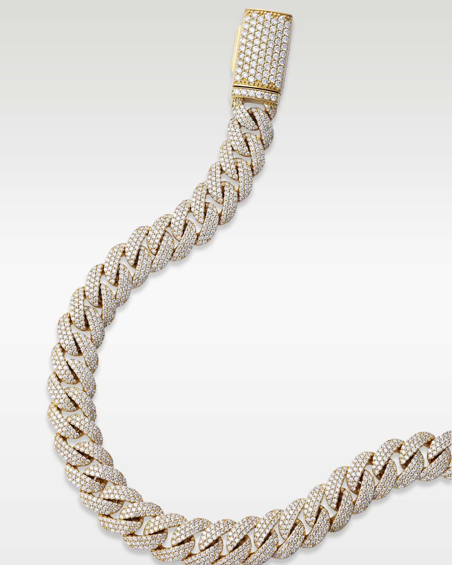 10k Yellow Gold Diamond Cuban Chain | Noah's Fine Jewelry Frisco, Texas