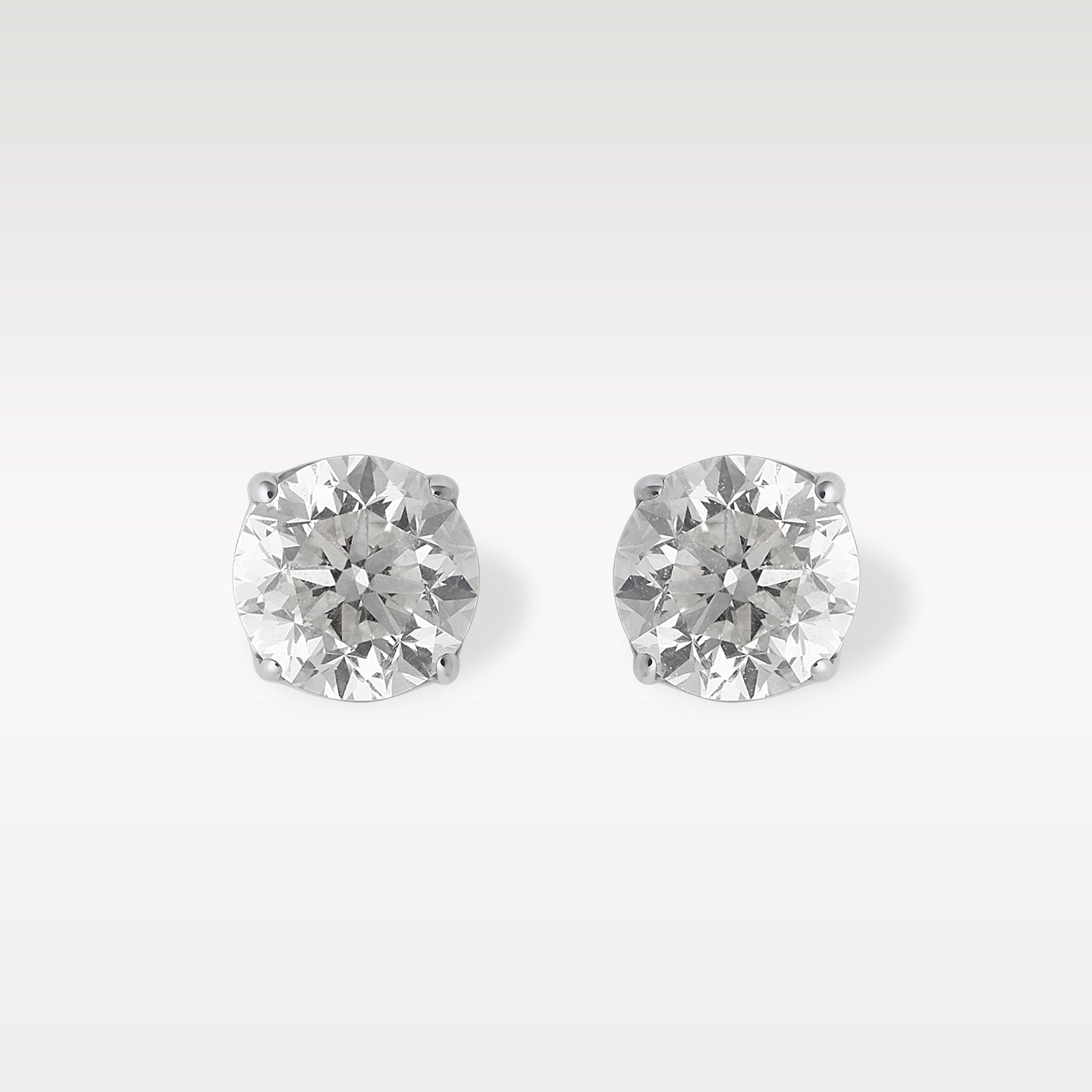 14K White Gold 1.50CT Round Diamond Studs | Noahs Fine Watches & Jewelry