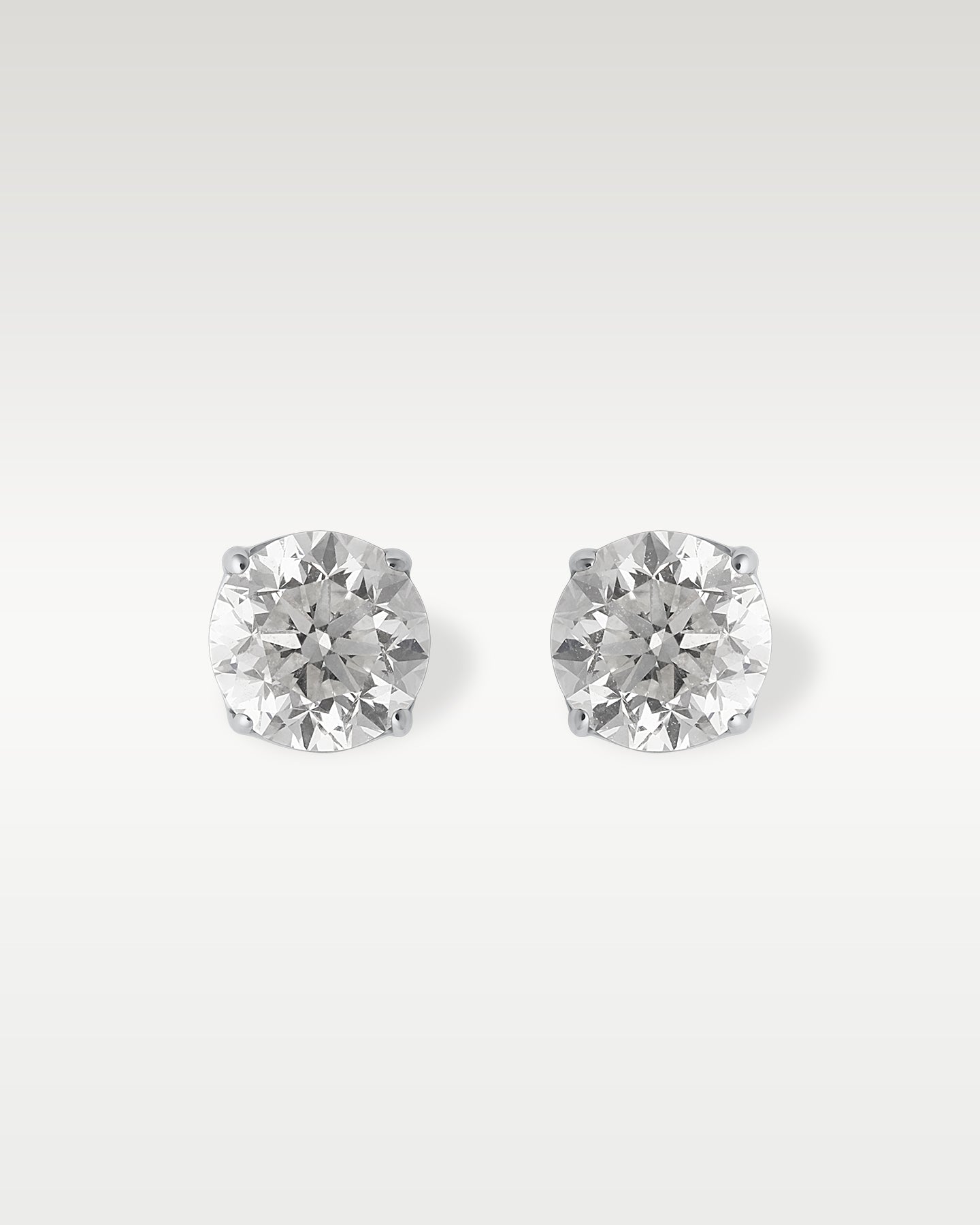 14K White Gold 1.50CT Round Diamond Studs | Noahs Fine Watches & Jewelry