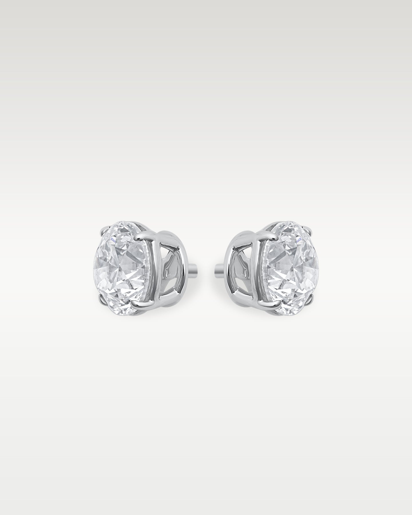 14K White Gold 1.50CT Round Diamond Studs | Noahs Fine Watches & Jewelry