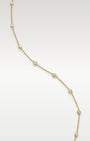 Yellow Gold Bezel Set Diamond Station Necklace | Noahs Fine Jewelry & Watches