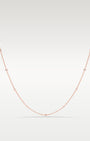 14K Rose Gold 0.73ct Diamond by the Yard Necklace 