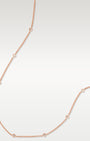 14K Rose Gold 0.73ct Diamond by the Yard Necklace 