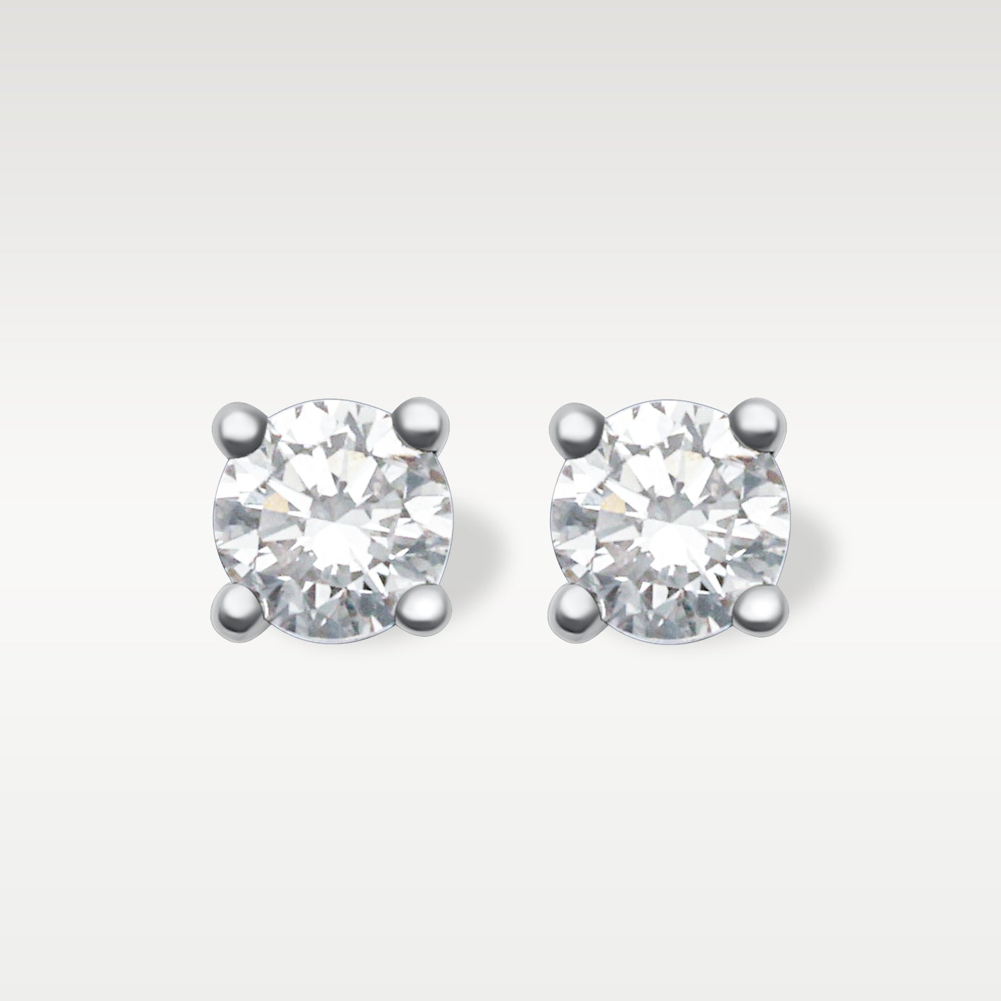 14K White Gold 0.50ct Diamond Stud Earrings