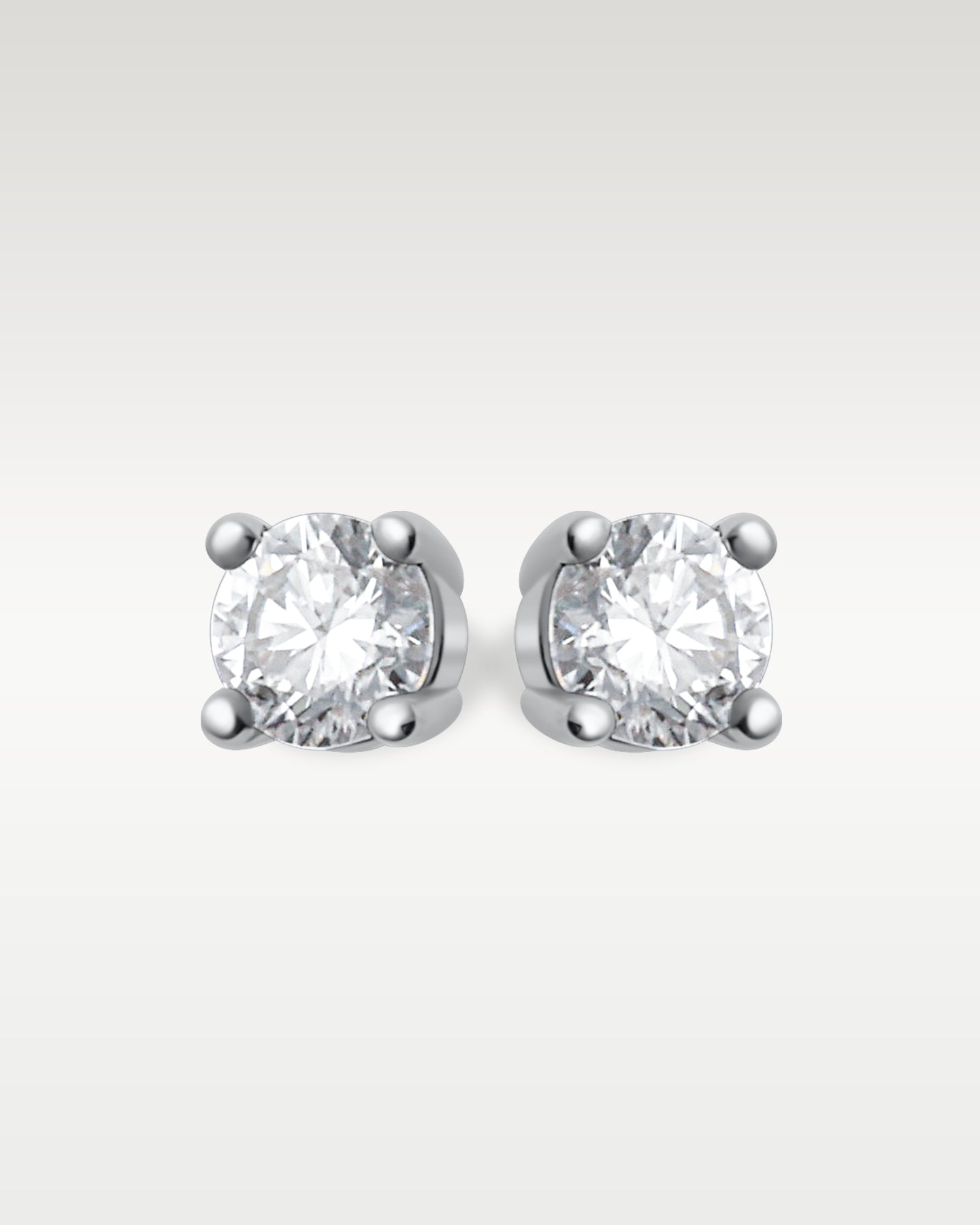 14K White Gold 0.50ct Diamond Stud Earrings