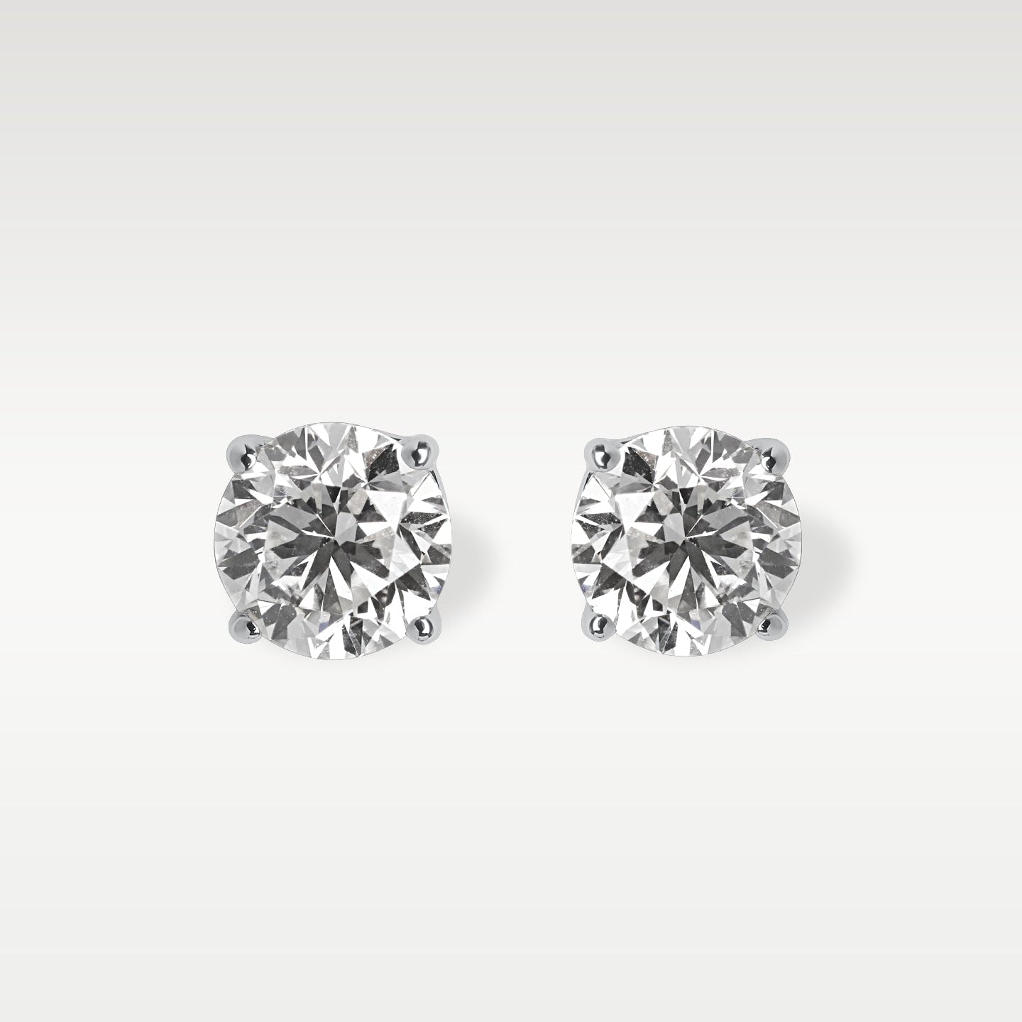 14K White Gold 1.00CT Diamond Studs | noahs fine watches & jewelry texas