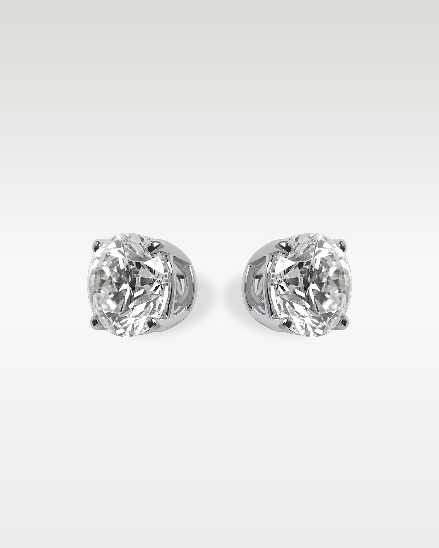 14K White Gold 1.00CT Diamond Studs | Noah's Fine Watches & Jewelry Texas