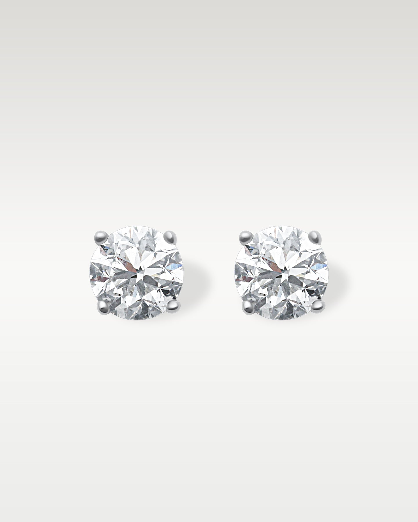 14K White Gold 1.80ct Diamond Stud Earrings