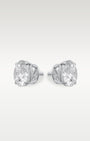 14K White Gold 2.00CT Diamond Studs | Noah's Fine Jewelry Texas