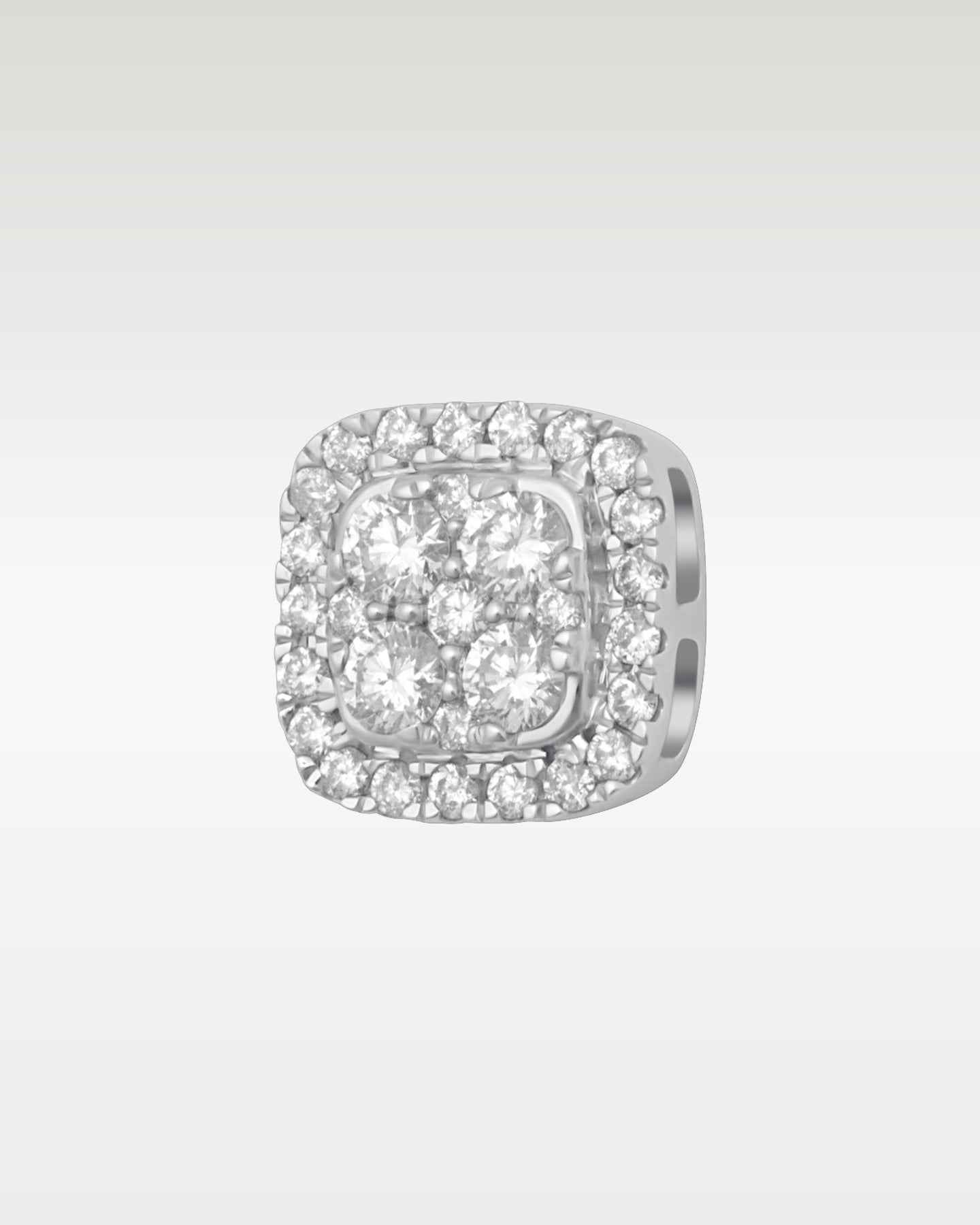 14K White Gold Diamond Cluster Studs | Noah's Fine Jewelery Frisco, TX