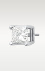 14K White Gold Princess Cut Diamond Studs 