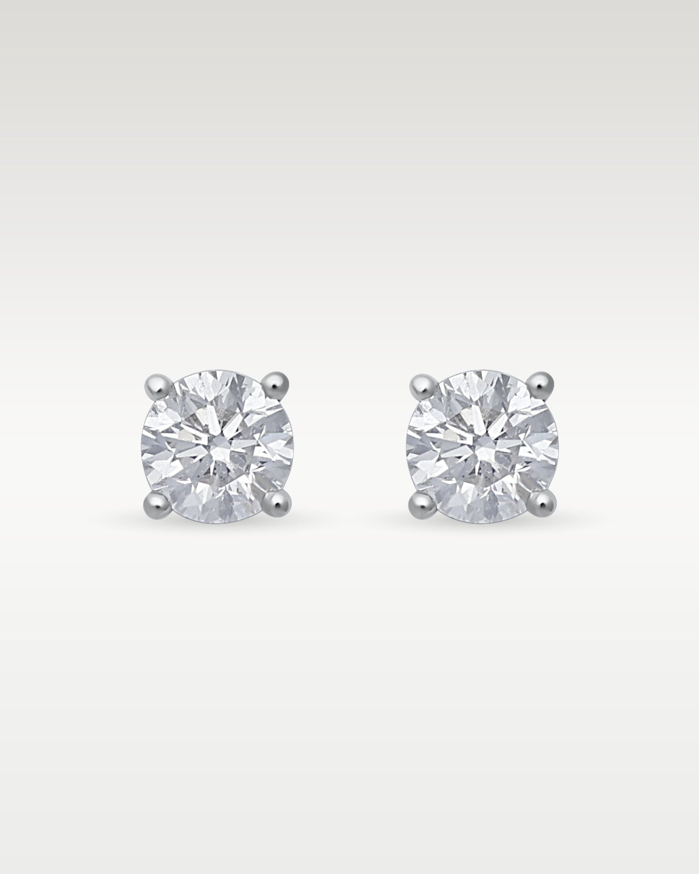 White Gold 0.75 carat Round Diamond Studs | Noah's Fine Jewelry and Watches Frisco, Texas