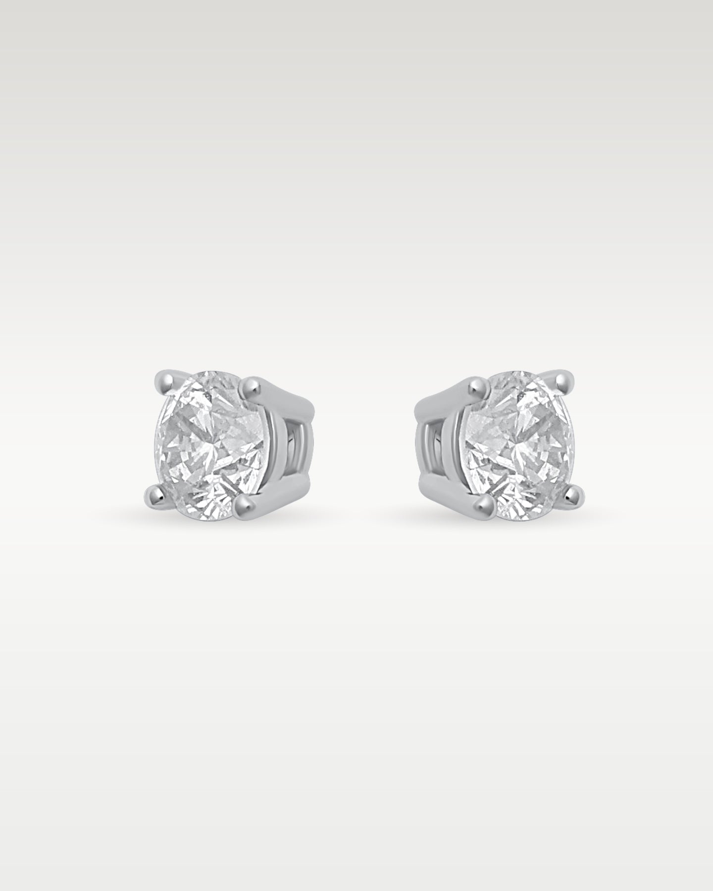 White Gold 0.75 carat Round Diamond Studs | Noah's Fine Jewelry and Watches Frisco, Texas