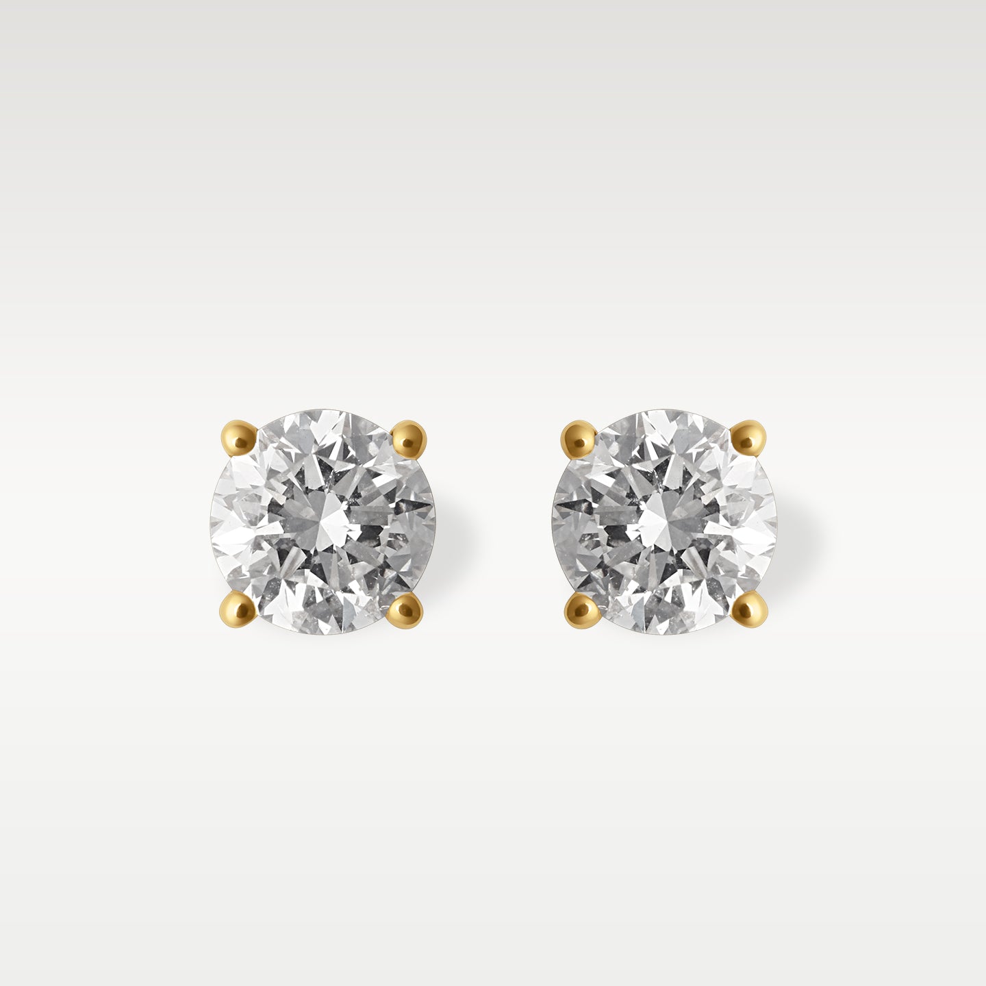 14K Yellow Gold 1.00CT Diamond Studs | Noahs Fine Watches & Jewelry TX