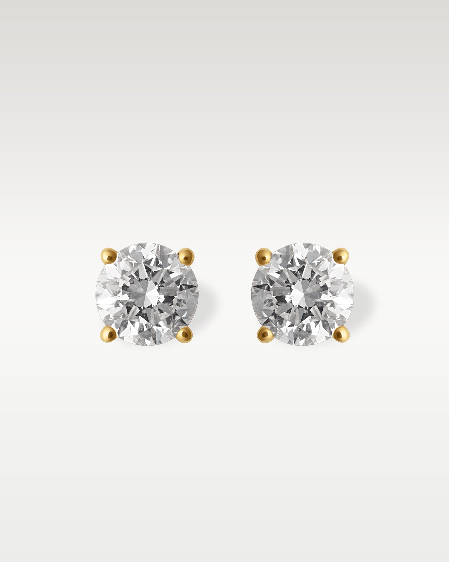 14K Yellow Gold 1.00CT Diamond Studs | Noahs Fine Watches & Jewelry TX