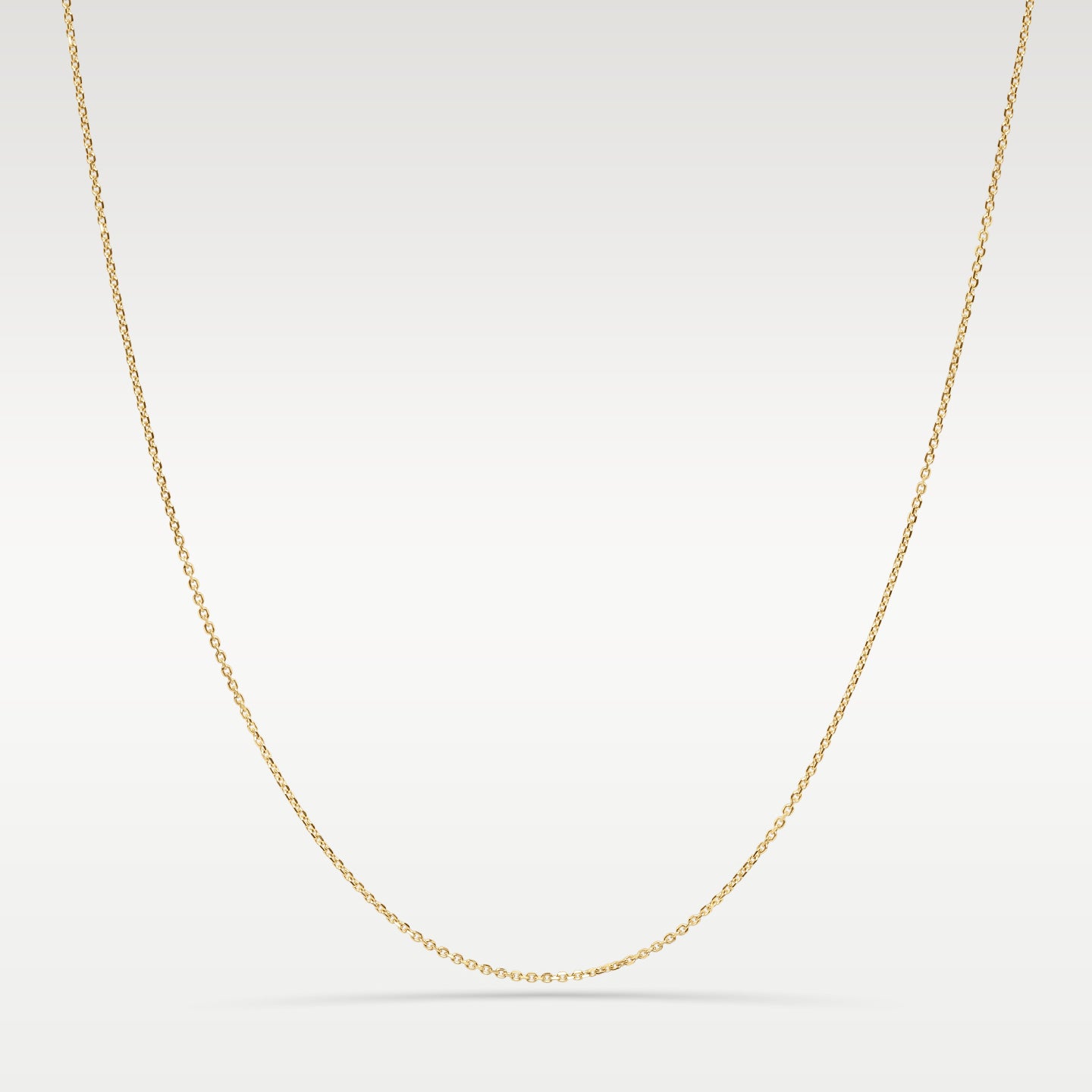 14K Yellow Gold 1.4mm Diamond-Cut Cable Chain 