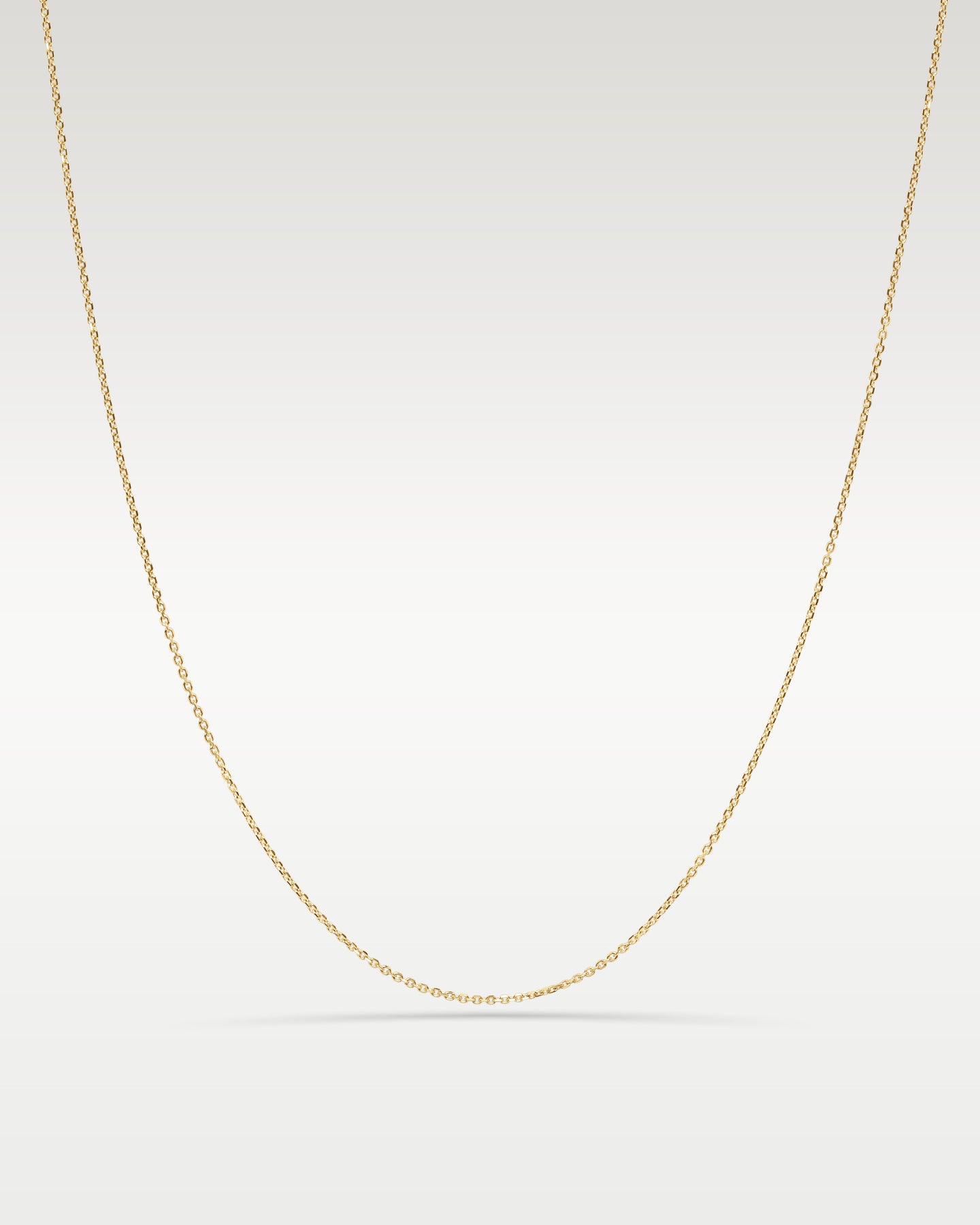 14K Yellow Gold 1.4mm Diamond-Cut Cable Chain 