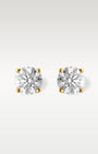 14K Yellow Gold 1.50CT Round Diamond Studs | Noahs fine jewelry texas