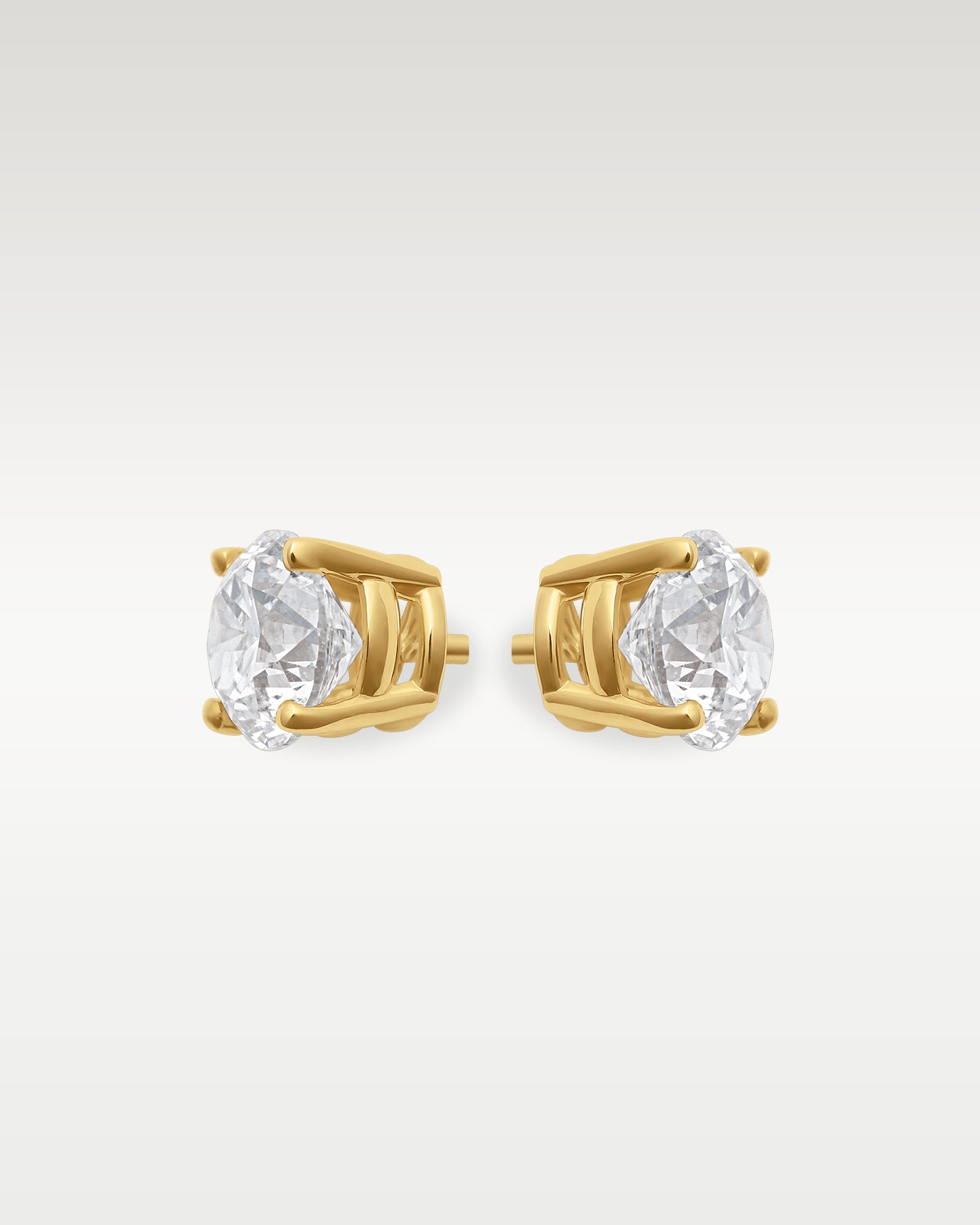 14K Yellow Gold 1.50CT Round Diamond Studs | Noahs fine jewelry texas