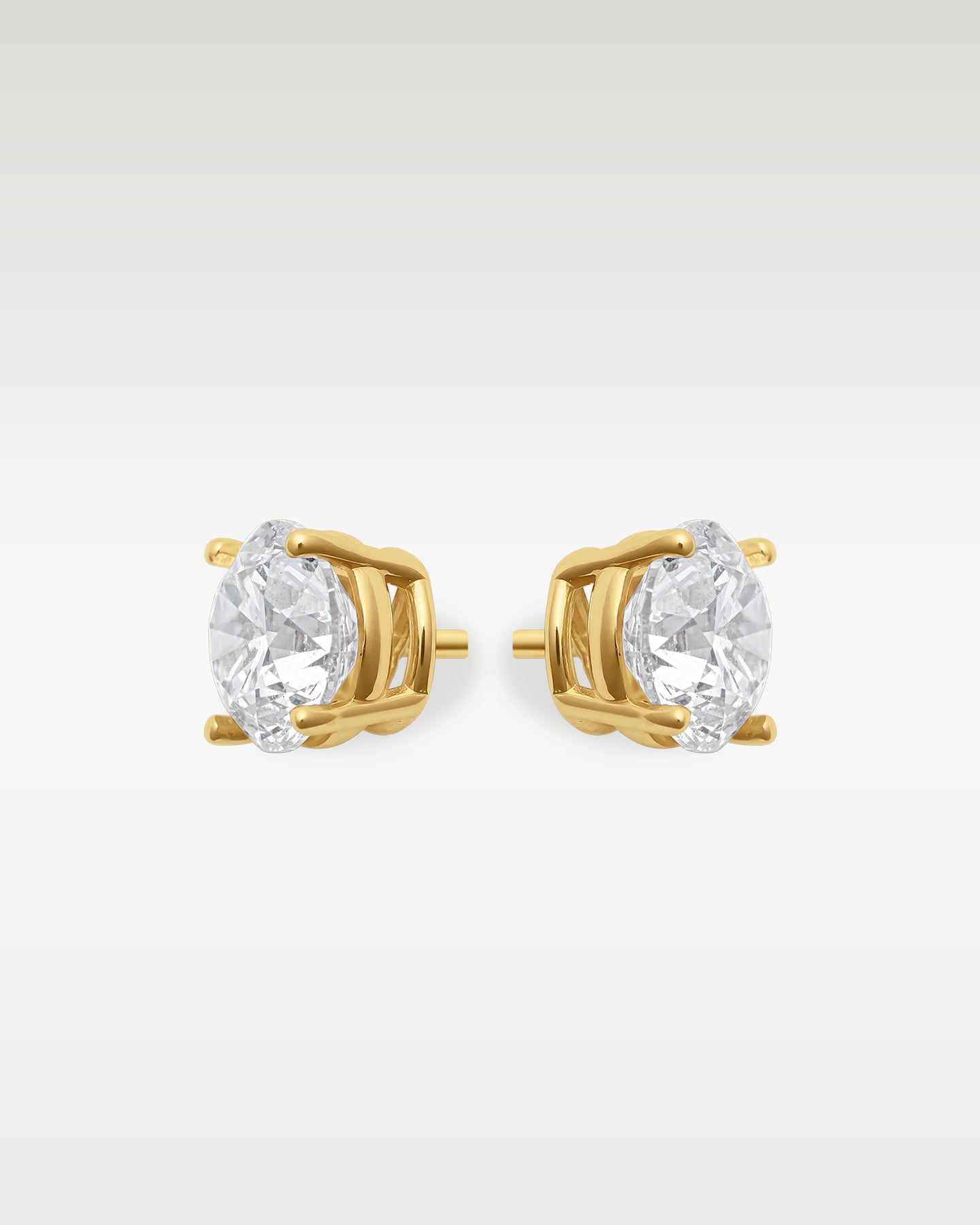 14K Yellow Gold 2.00CT Diamond Studs | Grand Caliber Watches DFW