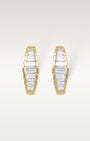 Yellow Gold Graduated Diamond Huggies | Noah's Fine Jewelry Dallas, Texas